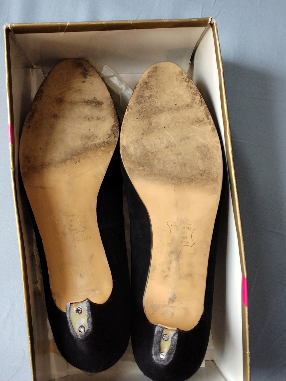 Vintage Nordstrom BP Black Suede Pumps 90s Classic Rounded Toe Platform - Picture 3 of 6